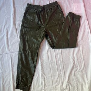 Olive Green Athletic Jogger Pants